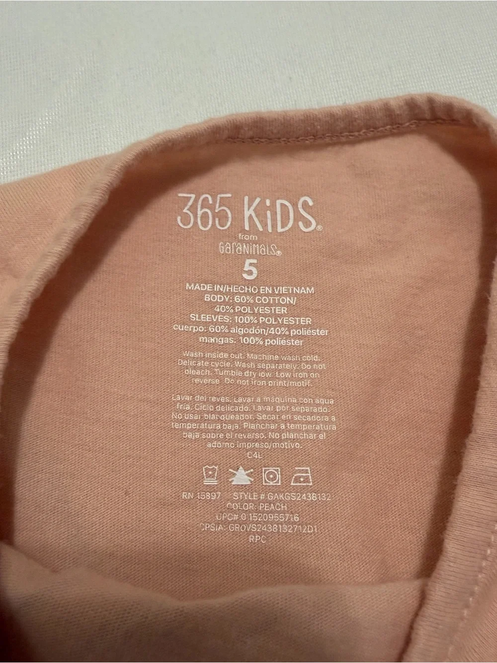 Peach Butterfly Tee and Pastel Tulle Skirt Set